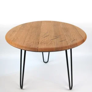 Couchtisch aus altem Weinfassdeckel Ø=55cm "AM-TP"