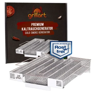 B-WARE Premium Kaltrauchgenerator - Sparbrand Räucherschnecke - Verpackung kann eingerissen oder beschädigt sein!