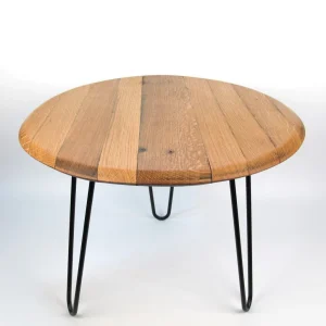 Couchtisch aus altem Weinfassdeckel Ø=55cm "Tonner"