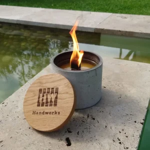 Fuego | Wachsfresser Ø=15cm aus Beton