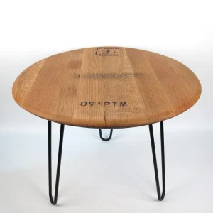 Couchtisch aus altem Weinfassdeckel Ø=55cm "Valserrano"