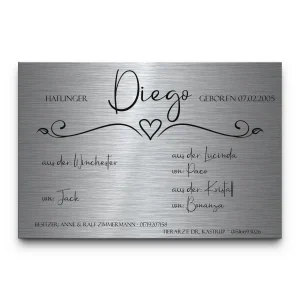 Pferde-Schild mit Gravur Namenschild und Motiven (30×20 cm)