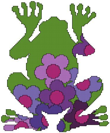 Frosch, lila-grün – Bild 2