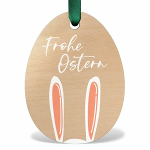 Anhänger für Ostern aus Echtholz mit großer Designauswahl ab 6×8 cm