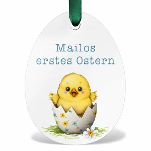 Personalisierter Holzanhänger für Ostern zum aufhängen ab 6×8 cm