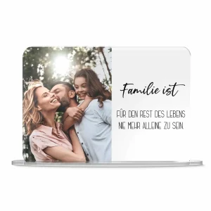 Standbild mit hochwertigem Druck – persönliche Erinnerung 20×14 cm