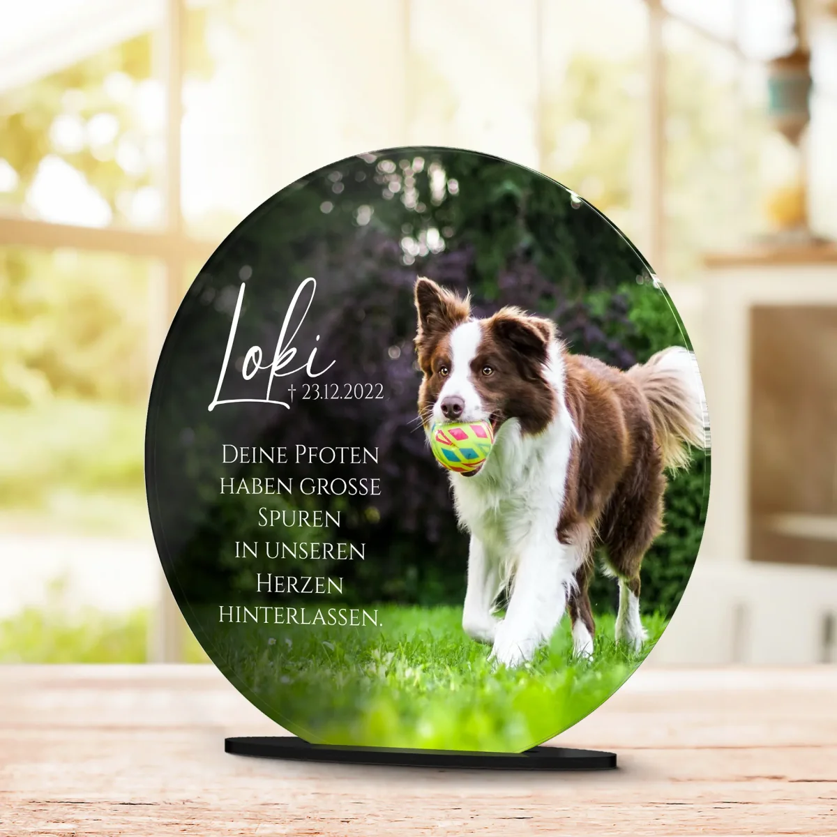 Gedenk Standbild für Tiere mit Foto und Wunschtext – Bild 8