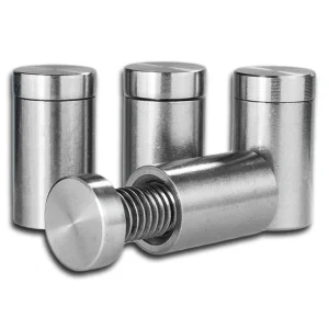 4er Set Edelstahl Abstandshalter V2A 27 x 10 mm