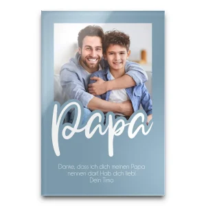 Papa Wandbild mit eigenem Foto personalisiert