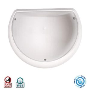 AQUA WEISS Halbmond Feuchtraumleuchte Nassraumleuchte Deckenlampe E27