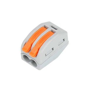 CONNECTOR-2 Verbindungsklemme mit Hebel 2-fach 0,08–4mm² grau