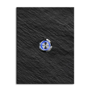 Türklingel aus Schiefer mit LED Taster Klingel 9×12 cm