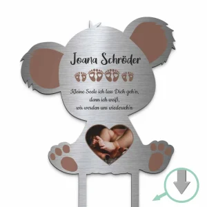 Andenken für Sternenkinder als Teddy aus Edelstahl
