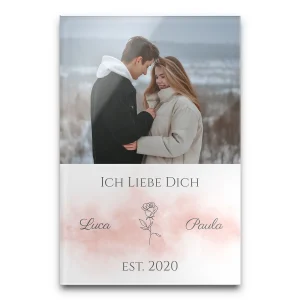 Wandbild zum Valentinstag mit Foto und persönlicher Widmung